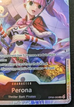 Perona OP06-093 SR Foil Super Rare Wings Of The Captain One Piece Card Game - Image 5