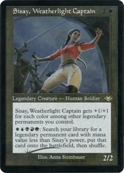 Sisay, Weatherlight Captain (Retro Frame) (Foil Etched) -Foil Near Mint MTG - Image 1
