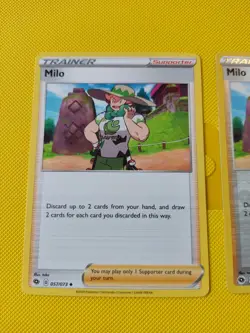 057/073Milo Reverse & Non Holo Trainer Champion's Path Pokemon TCG Cards SWSH - Image 2