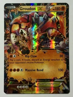 Groudon EX 85/160 (LP) Ultra Rare XY Series: Primal Clash 2015 Pokemon Card - Image 1