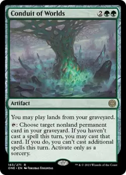Conduit of Worlds -Foil Light Play MTG Phyrexia: All Will Be One - Image 1