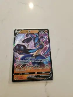Pokemon TCG Lucario v Champions Path Holo Ultra Rare Card 027/073 - Image 1