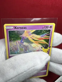 2021 Pokemon Card **Xerneas** 25th Anniversary Celebration 012/025 - Rare Holo - Image 3