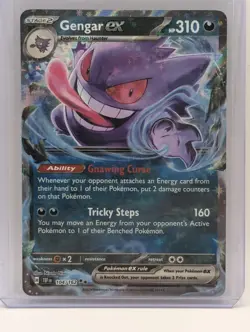 Gengar EX 104/162 Full Art Temporal Forces Pokemon Card NM - Image 1