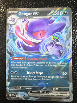 Gengar EX 104/162 NM Temporal Forces Pokemon TCG Double Rare Near Mint Card - Image 1
