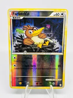 Farfetch'd ⭐ 19/123 - Heartgold & Soulsilver - Reverse Holo Rare - Pokemon Card - Image 1