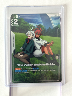 GD01-117 The Witch and the Bride R+ Gundam Card Game TCG Alternative Art - Image 1