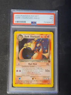 Dark Charizard Holo 4/82 Team Rocket PSA 7 Rare WOTC 2000 Vintage Pokemon Card - Image 1