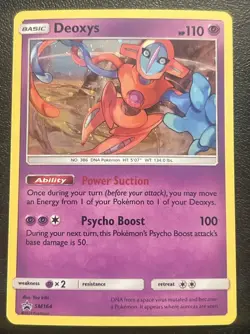 2019 Pokemon TCG Deoxys SM164 Black Star Promo Holo Card NM Near Mint - Image 1