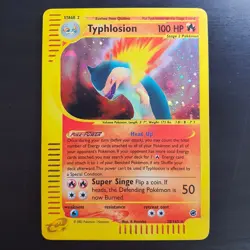 Typhlosion 28/165 Holo Rare Expeditions WOTC LP Pokemon Card - Image 1