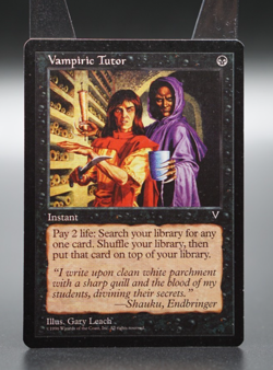 Magic The Gathering MTG Vampiric Tutor Visions Regular - Image 1