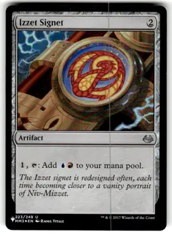FOIL NM IZZET SIGNET Modern Masters 2017 #223 MM3(NM)(MTG) - Image 1