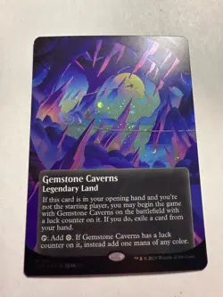 MTG: Gemstone Caverns (0151) (Borderless) (Galaxy Foil) Edge of Eternities. NM - Image 2