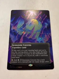 MTG: Gemstone Caverns (0151) (Borderless) (Galaxy Foil) Edge of Eternities. NM - Image 3