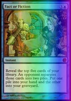 MTG Magic the Gathering Fact or Fiction (9/20) FTV Twenty LP FOIL - Image 1