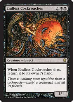1x Endless Cockroaches Light Play MTG Magic - Kid Icarus - - Image 1