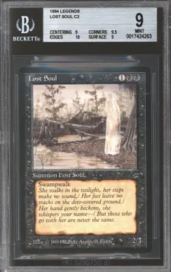 Magic MTG Legends Lost Soul BGS 9 (9, 9.5, 10, 9) NEAR MINT NM - Image 1