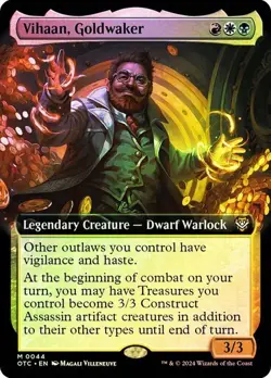 Vihaan, Goldwaker FOIL EXTENDED 0044 Mythic Outlaws of Thunder Junction OTC MTG - Image 1
