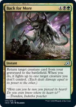 4x Back for More MTG Ikoria: Lair of Behemoths NM Magic Regular - Image 1