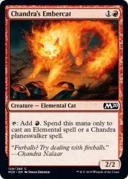 4x Chandra's Embercat MTG Core Set 2020 (M20) NM Magic Regular - Image 1