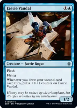 4x Faerie Vandal MTG Throne Of Eldraine NM Magic Regular - Image 1