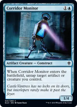 4x Corridor Monitor MTG Throne Of Eldraine NM Magic Regular - Image 1