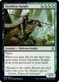 4x Deathless Knight MTG Throne Of Eldraine NM Magic Regular - Image 1