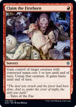 4x Claim the Firstborn MTG Throne Of Eldraine NM Magic Regular - Image 1
