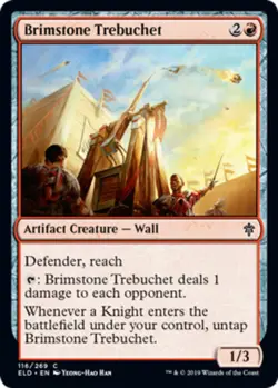 4x Brimstone Trebuchet MTG Throne Of Eldraine NM Magic Regular - Image 1