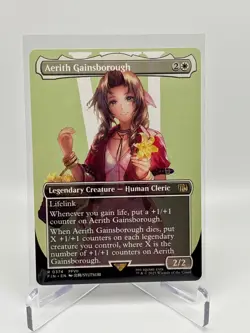 MTG Final Fantasy English Aerith Gainsborough Borderless 0374 NM!!! - Image 1