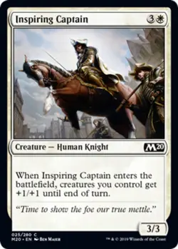 4x Inspiring Captain MTG Core Set 2020 (M20) NM Magic Regular - Image 1