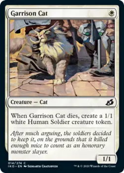 4x Garrison Cat MTG Ikoria: Lair of Behemoths NM Magic Regular - Image 1
