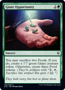 4x Giant Opportunity MTG Throne Of Eldraine NM Magic Regular - Image 1