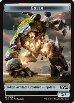 4x Golem Token (009/012) MTG Core Set 2020 (M20) NM Magic Regular - Image 1