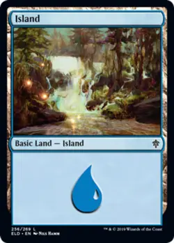 4x Island (256/269) MTG Throne Of Eldraine NM Magic Regular - Image 1
