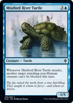 4x Mistford River Turtle MTG Throne Of Eldraine NM Magic Regular - Image 1