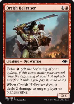 4x Orcish Hellraiser MTG Modern Horizons NM Magic Regular - Image 1