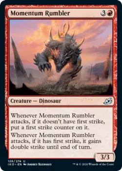 4x Momentum Rumbler MTG Ikoria: Lair of Behemoths NM Magic Regular - Image 1