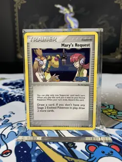 Pokemon Card Ex Unseen Forces Mary’s Request 86/115 2005 Reverse Holo - Image 1