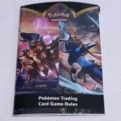 Pokemon TCG Trading Card Game Rules Book Zacian Zamazenta Sword & Shield Booklet - Image 1