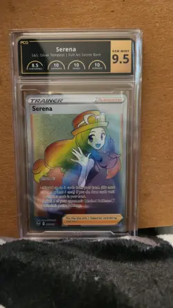 Pokemon TCG Serena Full Art Trainer Secret Card 207/195 Silver Tempest PCG 9.5 - Image 1