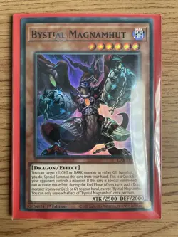 Yu-gi-oh Bystian Magnamhut DABL-EN006 Super Rare 1st Edition NM Card - Image 1