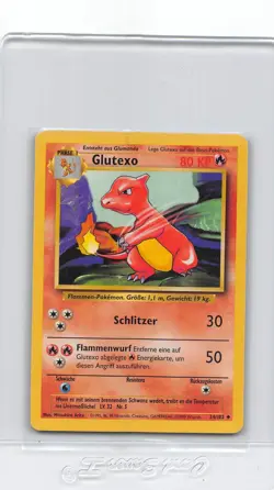 Charmeleon (Glutexo) 24/102 - German Base Set - Pokemon Card - UNLIMITED - NM/LP - Image 1