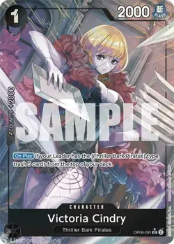 OP06-091 Victoria Cindry : Uncommon Full Art English One Piece TCG Card : PRB01: - Image 1