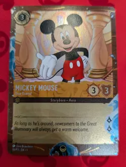 Mickey Mouse True Friend 10/P3 Disney Cruise Line Promo Card Lorcana DVC b - Image 1