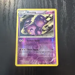 Weezing XY - Fates Collide 28/124 Near Mint NM Reverse Holo Pokemon Card - Image 1