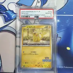Pikachu Promo Illustration Contest 2024 PSA 10 Pokemon Card - Image 1