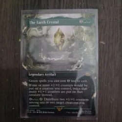 The Earth Crystal (borderless) M/NM Magic: The Gathering MTG Final Fantasy - Image 1