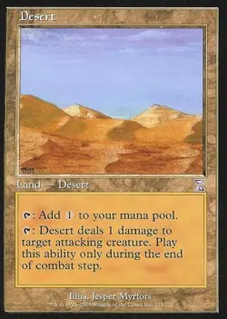 MTG English Desert NM Normal Time Spiral Time Shifted - Image 1