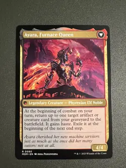 MTG | MOM | Ayara, Widow of the Realm / Ayara Furnace Queen | Black | Rare | Reg - Image 2
